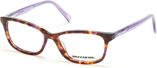 Skechers SE1660 Rectangular Eyeglasses 056-056 - Havana