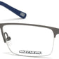 Skechers SE3195 Geometric Eyeglasses 009-009 - Matte Gunmetal