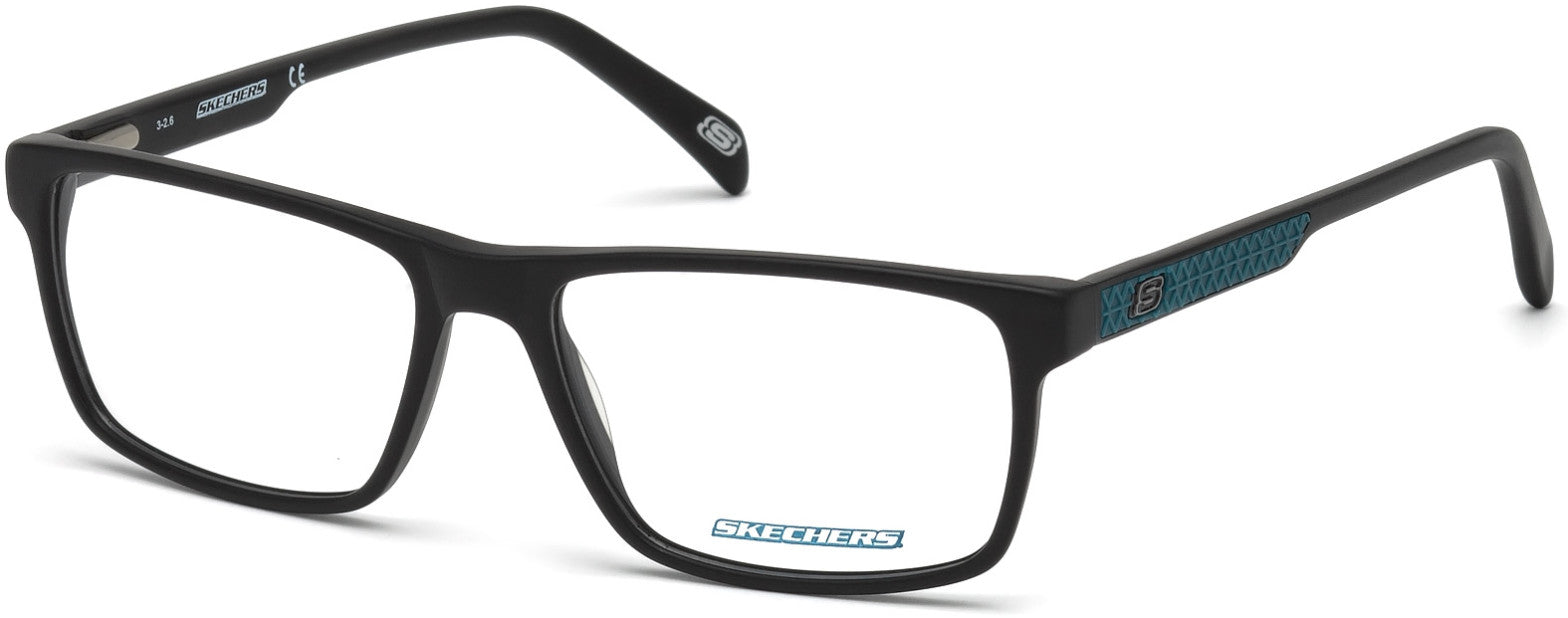 Skechers SE3199 Geometric Eyeglasses 002-002 - Matte Black