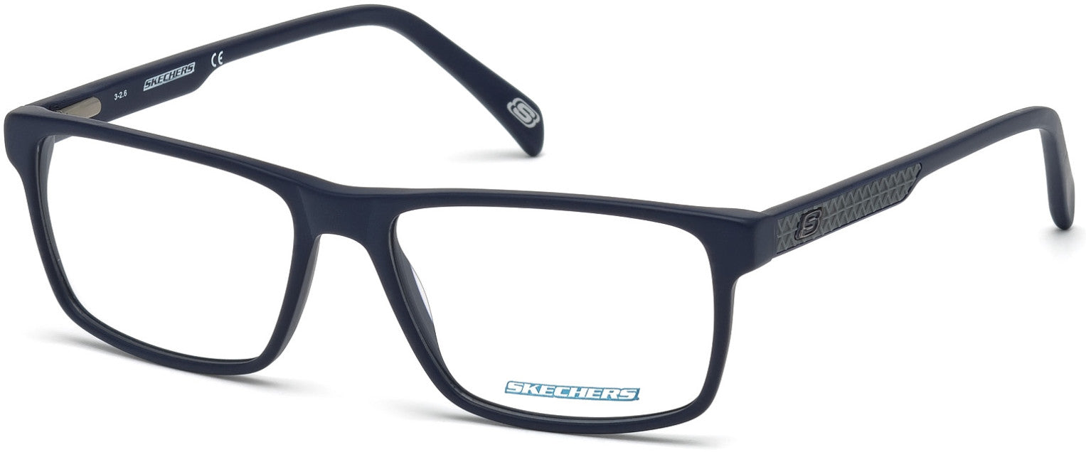 Skechers SE3199 Geometric Eyeglasses 091-091 - Matte Blue