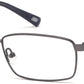 Skechers SE3232 Geometric Eyeglasses 009-009 - Matte Gunmetal