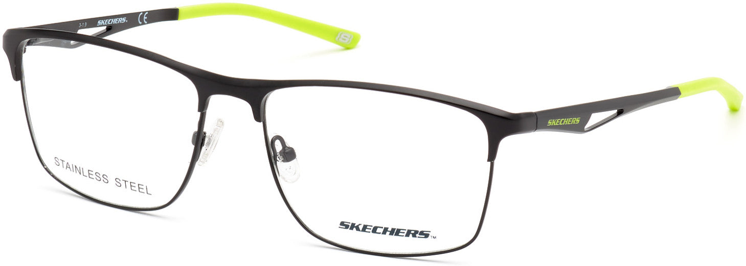 Skechers SE3246 Rectangular Eyeglasses 002-002 - Matte Black
