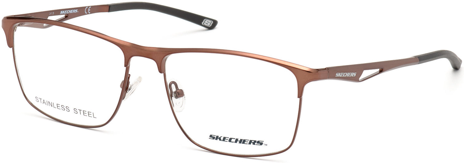 Skechers SE3246 Rectangular Eyeglasses 049-049 - Matte Dark Brown