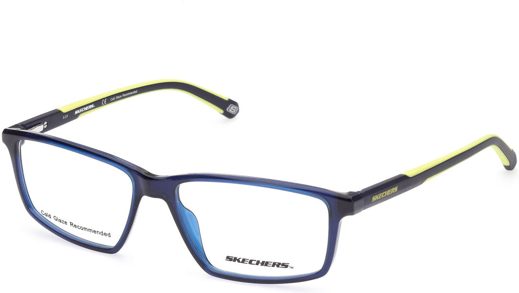 Skechers SE3275 Rectangular Eyeglasses 090-090 - Shiny Blue