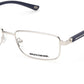 Skechers SE3303 Rectangular Eyeglasses 010-010 - Shiny Light Nickeltin