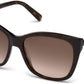 Swarovski SK0129 Square Sunglasses 52F-52F - Dark Havana / Gradient Brown