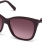 Swarovski SK0129 Square Sunglasses 81Z-81Z - Shiny Violet / Gradient Or Mirror Violet