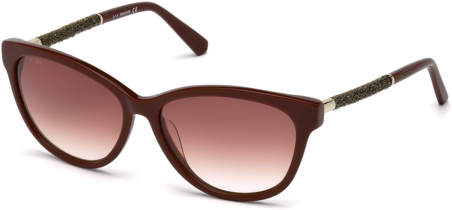 Swarovski SK0131 Cat Sunglasses 69T-69T - Shiny Bordeaux / Gradient Bordeaux
