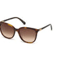 Swarovski SK0146-H Square Sunglasses 52G-52G - Dark Havana / Brown Mirror Lenses