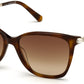 Swarovski SK0267 Cat Sunglasses 52F-52F - Dark Havana / Gradient Brown