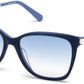 Swarovski SK0267 Cat Sunglasses 90W-90W - Shiny Blue / Gradient Blue