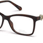 Swarovski SK5255 Square Eyeglasses 052-052 - Dark Havana