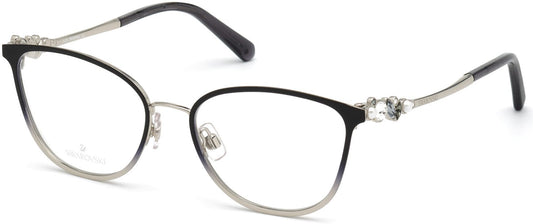 Swarovski SK5368 Square Eyeglasses 005-005 - Black