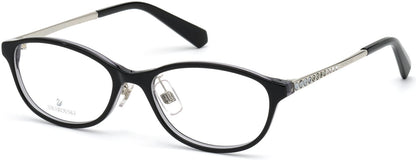 Swarovski SK5379-D Round Eyeglasses 005-005 - Black