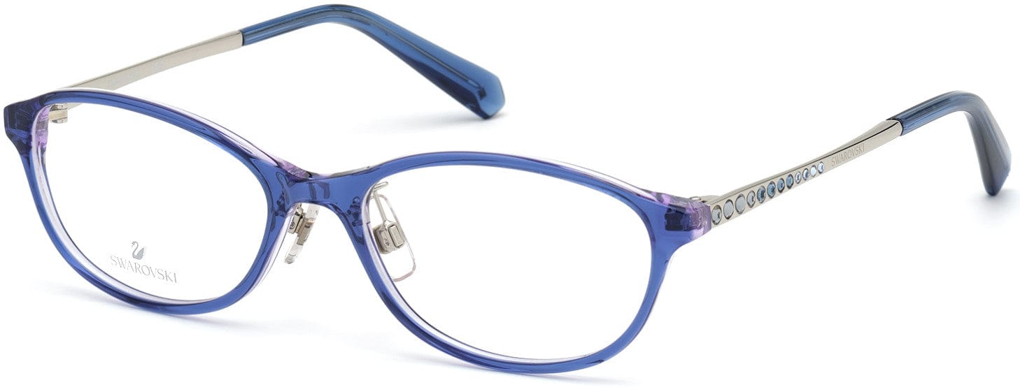 Swarovski SK5379-D Round Eyeglasses 092-092 - Blue