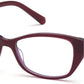 Swarovski SK5391 Rectangular Eyeglasses 081-081 - Shiny Violet