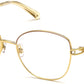 Swarovski SK5398 Butterfly Eyeglasses 030-030 - Shiny Deep Gold