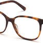 Swarovski SK5401 Square Eyeglasses 052-052 - Dark Havana