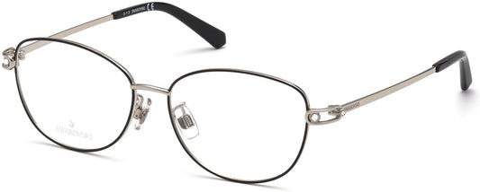 Swarovski SK5403-D Square Eyeglasses 016-016 - Shiny Palladium
