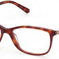 Swarovski SK5412-F Rectangular Eyeglasses 052-052 - Dark Havana