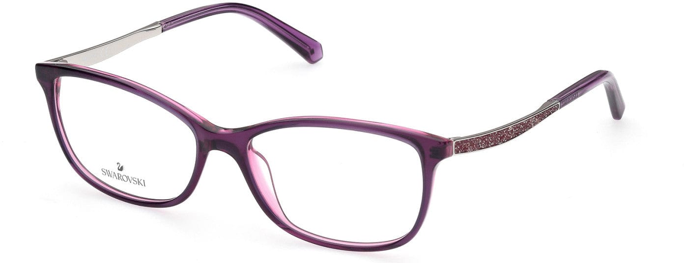 Swarovski SK5412 Rectangular Eyeglasses 083-083 - Violet