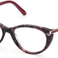 Swarovski SK5413 Cat Eyeglasses 055-055 - Coloured Havana