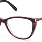 Swarovski SK5414 Cat Eyeglasses 069-069 - Shiny Bordeaux
