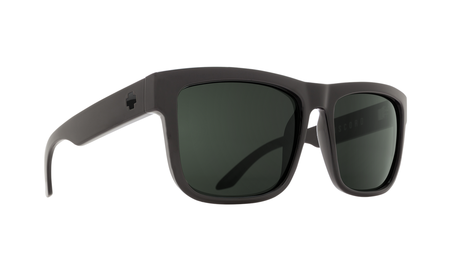SPY Discord Sunglasses  Happy Gray Green Polar SOSI Black  57-17-145