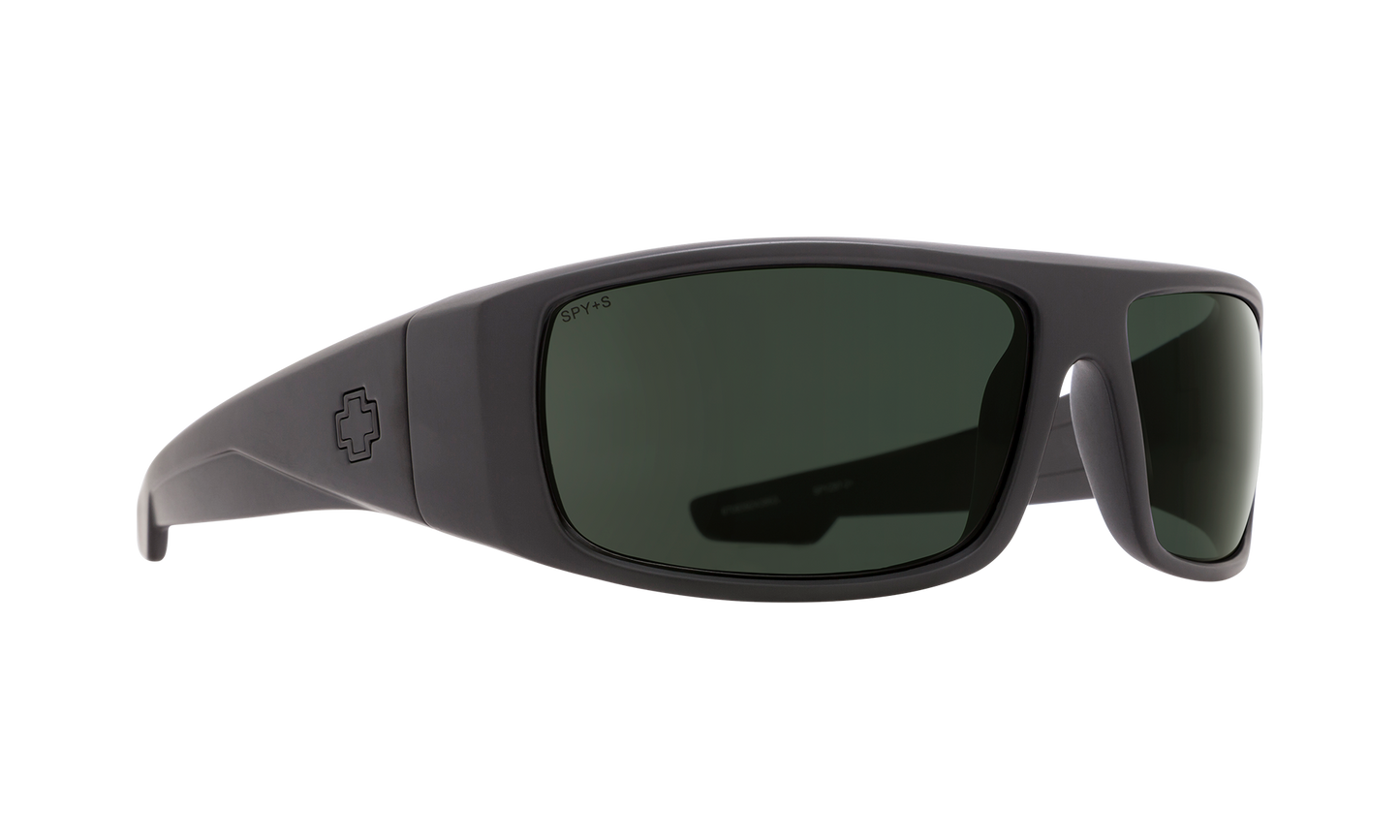SPY Logan Sunglasses  Happy Gray Green SOSI Black ANSI RX  60-13-124