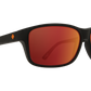 SPY Arcylon Sunglasses  HD Plus Gray Green with Orange Spectra Mirror SPY + Dale Jr Matte Black  60-14-128