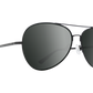 SPY Blackburn Sunglasses  HD Plus Gray Green with Black Spectra Mirror Black  60-14-145