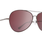 SPY Blackburn Sunglasses  HD Plus Rose Polar with Silver Spectra Mirror Gunmetal  60-14-145