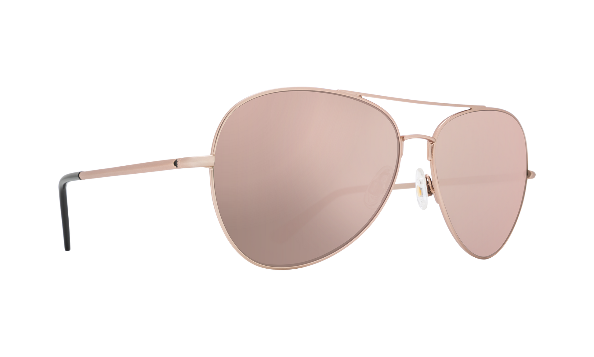 SPY Blackburn Sunglasses  HD Plus Gray Green with Rose Quartz Spectra Mirror Matte Rose Gold  60-14-145