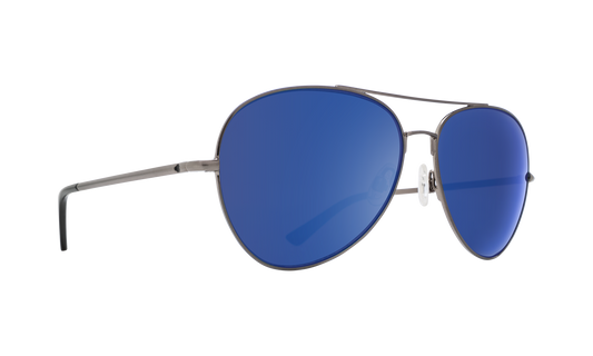 SPY Blackburn Sunglasses  HD Plus Bronze with Dark Blue Spectra Mirror Silver  60-14-145