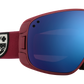 SPY Bravo Snow Goggle Goggles  HD Plus Rose w/ Dark Blue Spectra Mirror + HD Plus LL Light Gray Green w/ Red Spectra Mirror Colorblock Raspberry One Size
