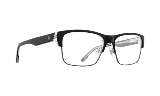 SPY Brody 50/50 57 Eyeglasses   Black Clear Gunmetal One Size