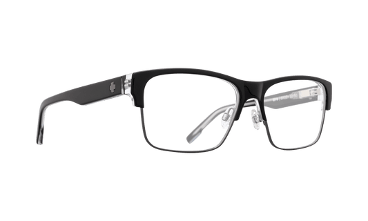 SPY Brody 50/50 59 Eyeglasses   Black Clear Gunmetal One Size
