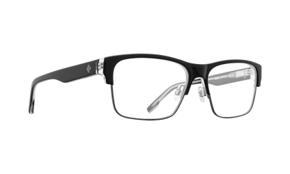 SPY Brody 50/50 59 Eyeglasses   Black Clear Gunmetal One Size