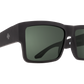 SPY Cyrus Sunglasses  Happy Gray Green Polar Soft Matte Black  58-17-145