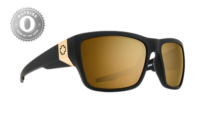 SPY Dirty Mo 2 Sunglasses  Happy Bronze with Gold Spectra Mirror 25th Anniversary Matte Black Gold  58-16-130