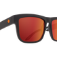 SPY Discord Sunglasses  Happy Gray Green With Orange Spectra Mirror SPY + Dale Jr Matte Black  57-17-145