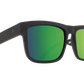 SPY Discord Sunglasses  Happy Bronze Polar with Green Spectra Mirror Matte Black  57-17-145