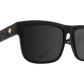 SPY Discord Sunglasses  Happy Gray Green with Light Silver Spectra Mirror Matte Black Leopard  57-17-145
