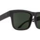 SPY Discord Sunglasses  Happy Gray Green Soft Matte Black  57-17-145