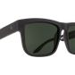 SPY Discord Sunglasses  Happy Gray Green Polar Soft Matte Black  57-17-145