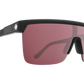 SPY Flynn 50/50 Sunglasses  Happy Rose with Silver Spectra Mirror Matte Black  134-00-140