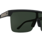SPY Flynn 50/50 Sunglasses  Happy Gray Green Soft Matte Black  134-00-140