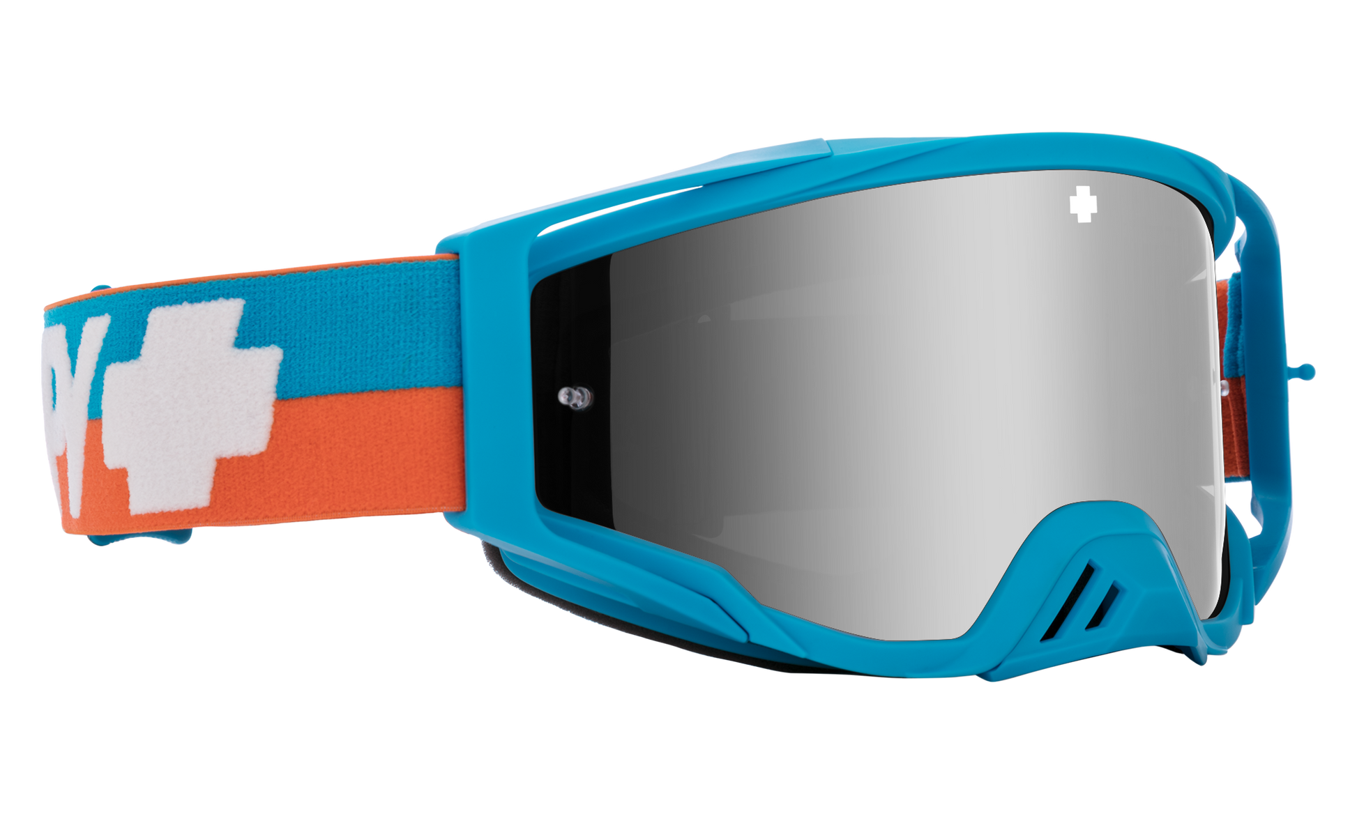 SPY Foundation Mx Goggle Goggles  HD Smoke with Silver Spectra Mirror - HD Clear Bolt Blue One Size