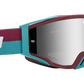 SPY Foundation Mx Goggle Goggles  HD Smoke with Silver Spectra Mirror - HD Clear Bolt Teal One Size