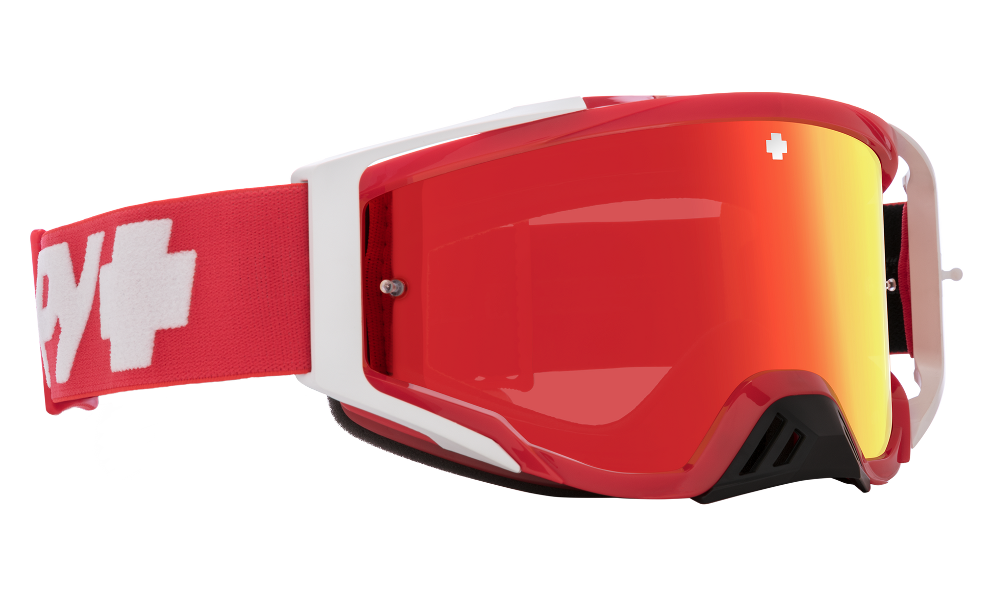 SPY Foundation Mx Goggle Goggles  HD Smoke with Red Spectra Mirror - HD Clear Checkers Red One Size